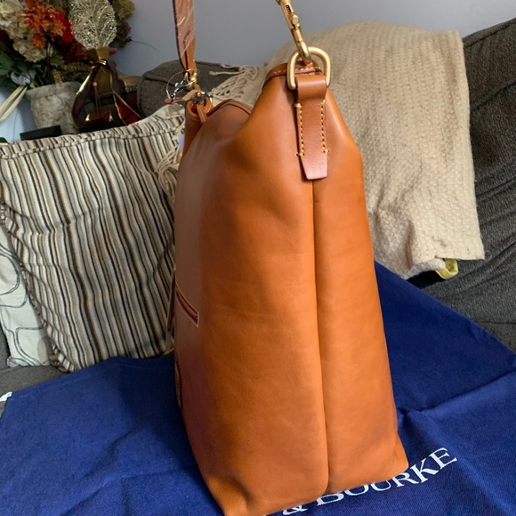 SOLD⛔️Authentic DOONEY & BOURKE Leather large Hobo/Top zip shoulder - Picture 3 of 15